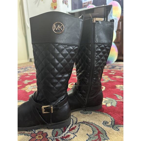 -SHOES BOOTS Girls Michael Kors Boots Black Size 3 US - Picture 6 of 9
